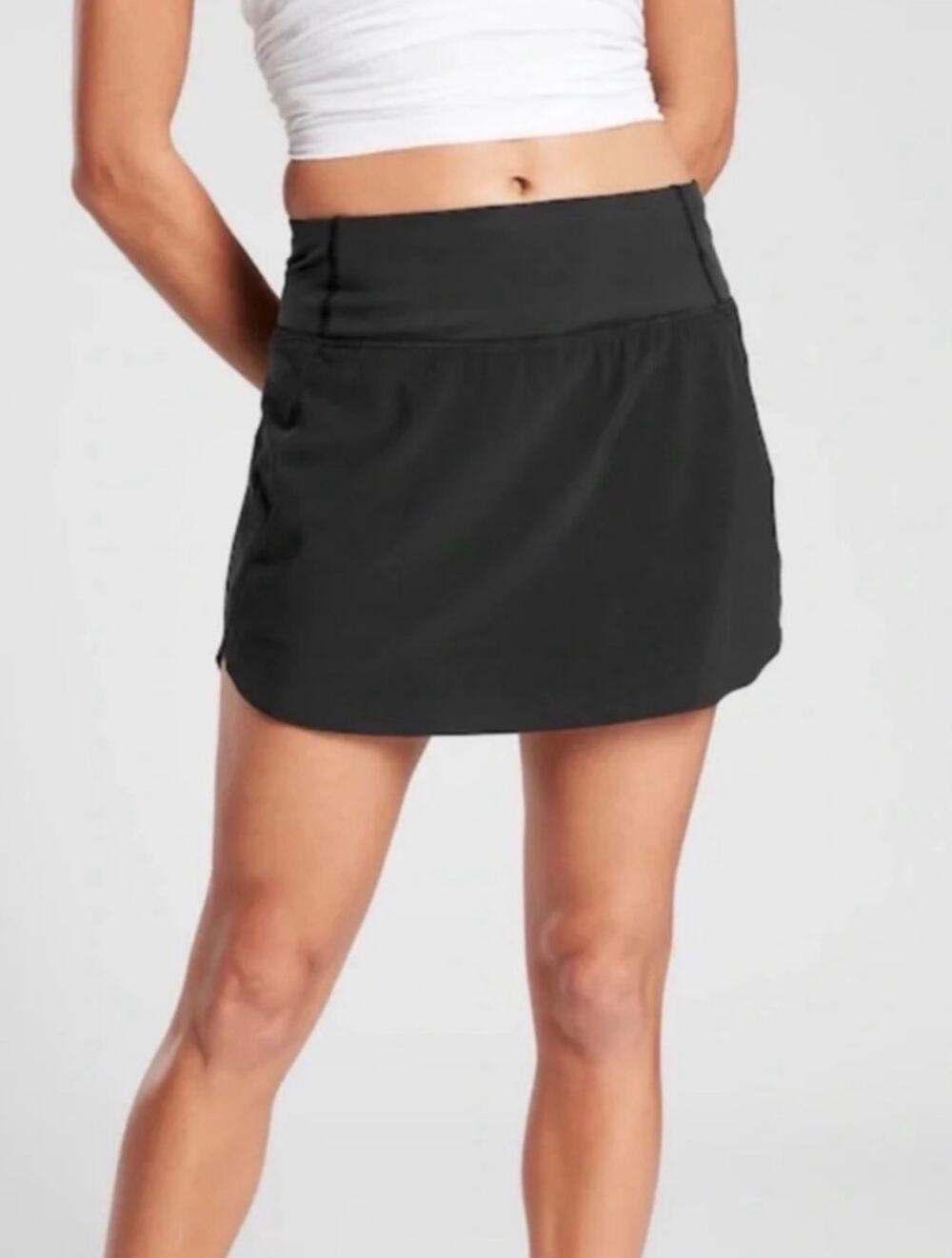 Athleta Girl Run the World Black Athletic Skort Girls L